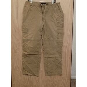 5.11 Tactical Mens Taclite Tactical Pro Ripstop Cargo Khaki Pants Size 33x32.
